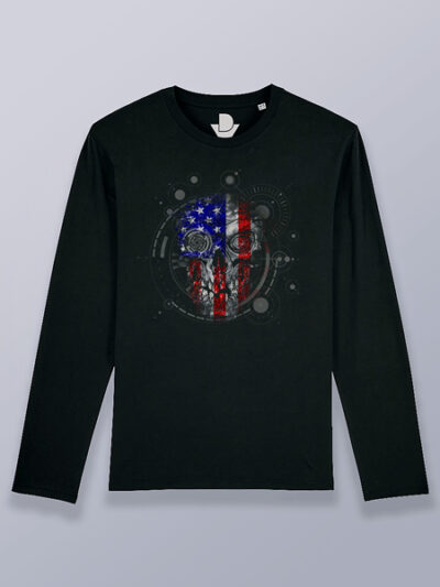 Camiseta hombre manga larga parca estadounidense