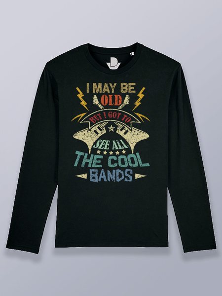 Camiseta hombre manga larga puede que sea viejo