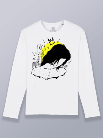 Camiseta hombre manga larga que le den a lo que piensen