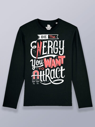 Camiseta hombre manga larga sé la energía