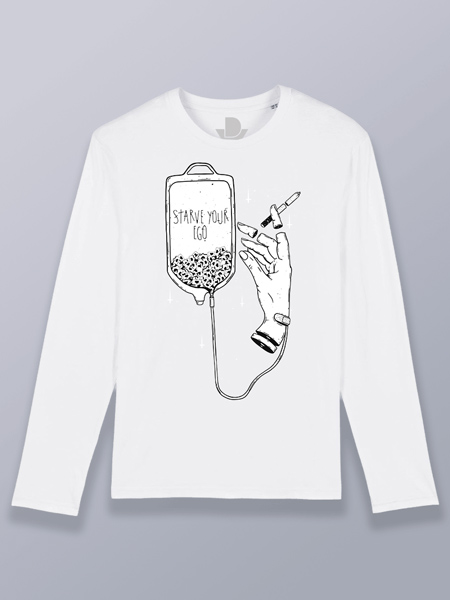 Camiseta hombre manga larga strarve your ego