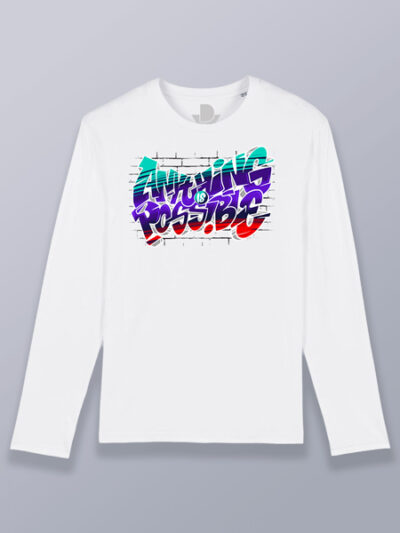 Camiseta hombre manga larga todo es posible