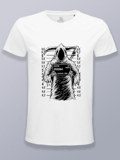 Camiseta hombre parca foto policial