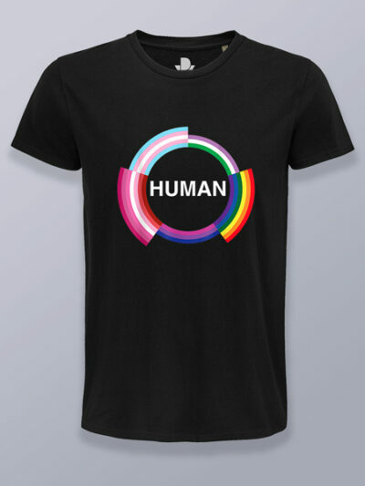 Camiseta hombre humano banderas LGTBIQ+