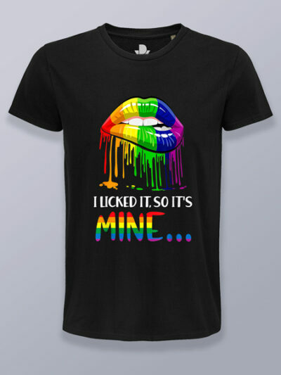 Camiseta hombre labios colorines