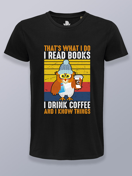 Camiseta hombre lector nocturno
