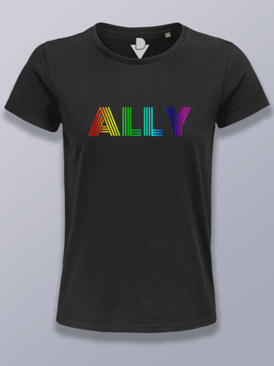 Camiseta mujer ALLY defensor LGBT