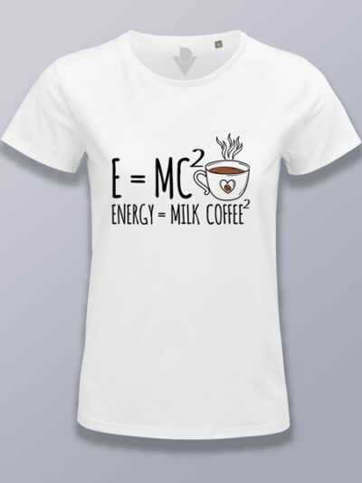 Camiseta mujer energía de la cafeína