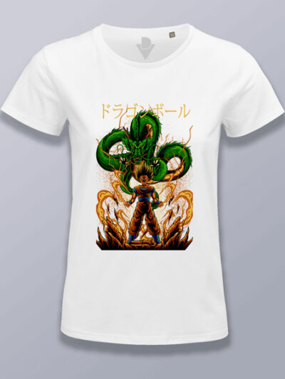 Camiseta mujer Gohan y dragón Dragon ball