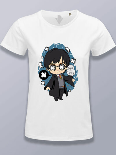 Camiseta mujer Harry Potter cabezón
