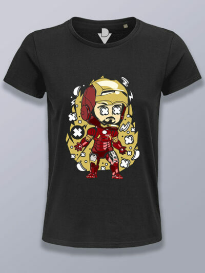 Camiseta mujer Iron man cabezón