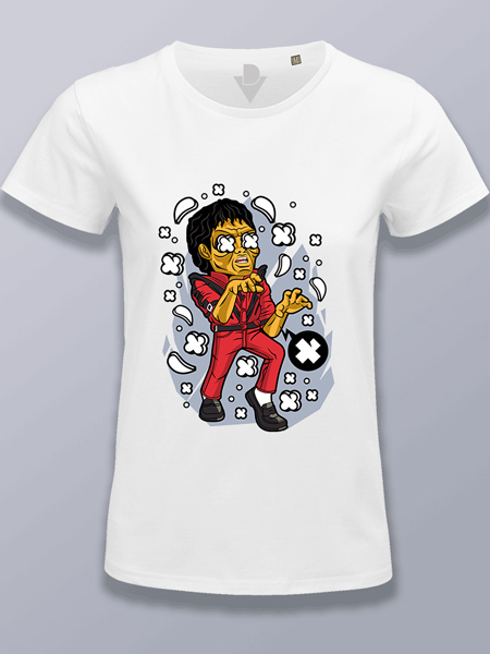 Camiseta mujer Michael Jackson zombie