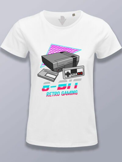 Camiseta mujer NES 8 bits