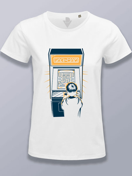 Camiseta mujer Pac-Man arcade
