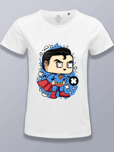 Camiseta mujer Superman cabezón