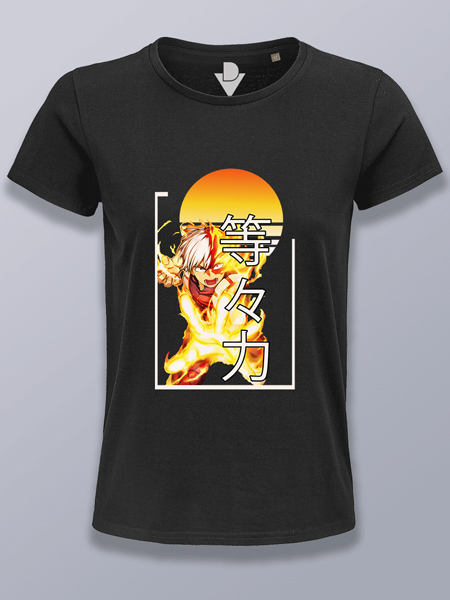 Camiseta mujer Todoroki puesta de sol