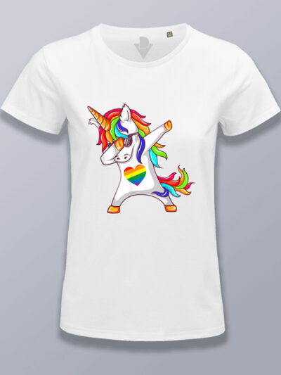 Camiseta mujer Unicornio LGTBIQ+