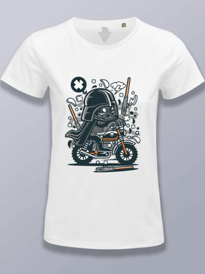 Camiseta mujer Vader motociclista