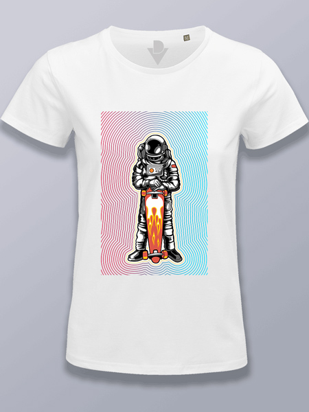Hombres Mujeres Astronautas 3D Impreso Camisetas Verano Manga