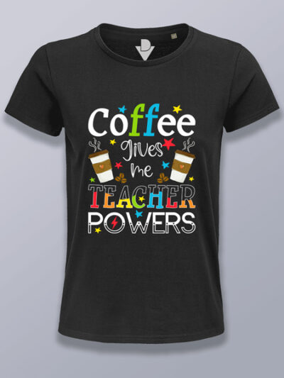 Camiseta mujer café da poder