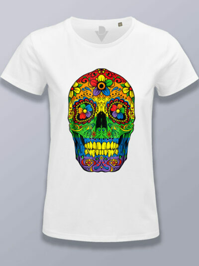 Camiseta mujer calavera LGTBIQ+