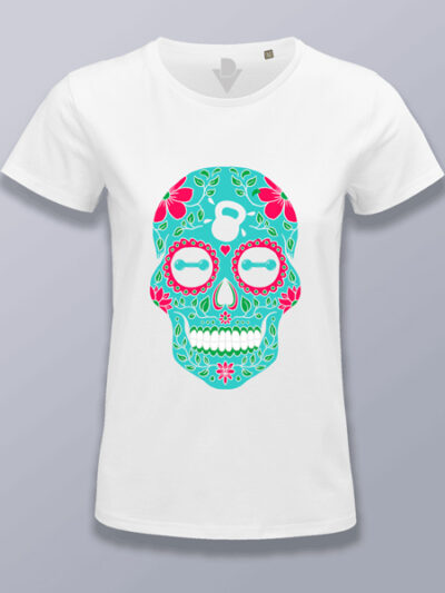 Camiseta mujer calavera mejicana de GYM