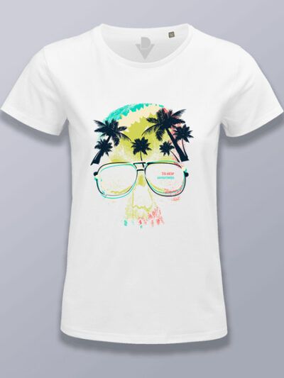 Camiseta mujer calavera playera