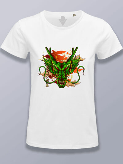 Camiseta mujer cara dragón Dragon ball