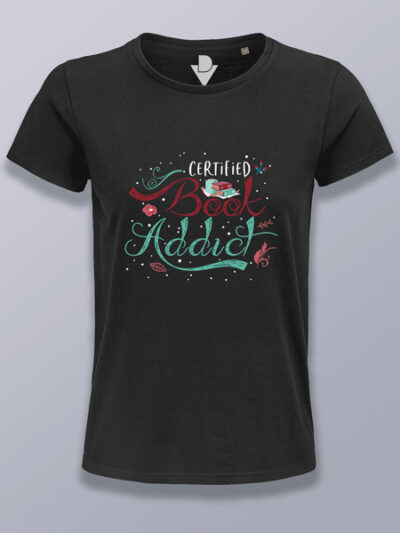 Camiseta mujer certificado adicto lectura