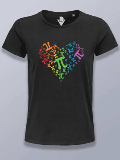 Camiseta mujer corazón numero Pi