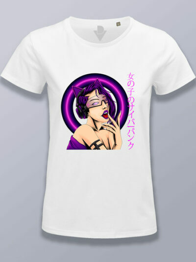 Camiseta mujer cyberneko girl
