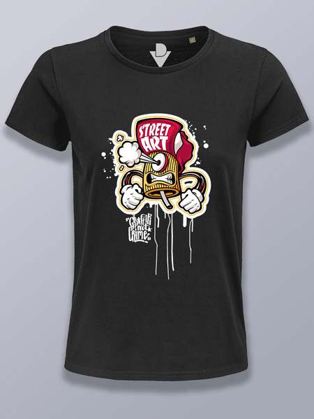 Camiseta mujer espray enfadado