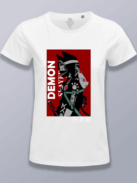 Camiseta mujer estilo poster Demon slayer