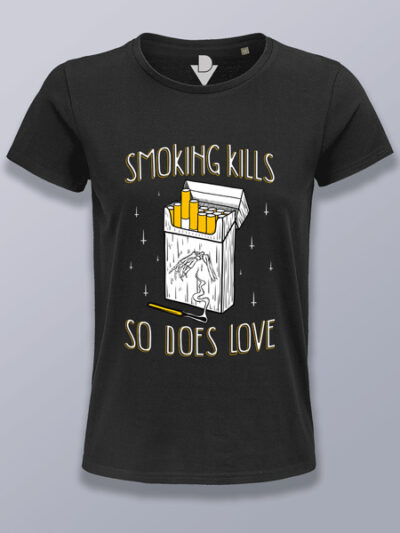 Camiseta mujer fumar mata como el amor