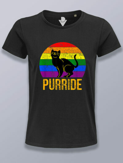 Camiseta mujer gato purride