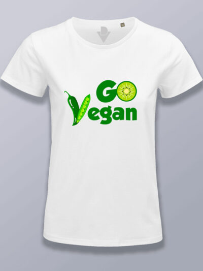 Camiseta mujer go vegan