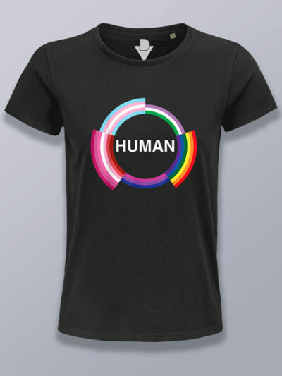 Camiseta mujer humano banderas LGTBIQ+
