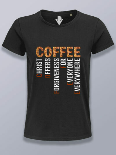 Camiseta mujer iniciales COFFEE