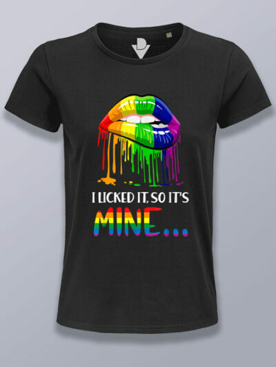 Camiseta mujer labios colorines