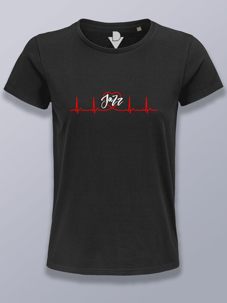 Camiseta mujer latido de Jazz