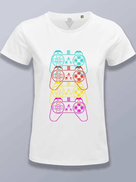 Camiseta mujer mando Play Station