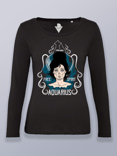 Camiseta mujer manga larga Acuario