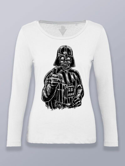 Camiseta mujer manga larga Darth Vader te quiere