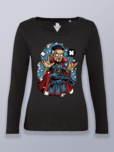 Camiseta mujer manga larga Dr.Strange levitando