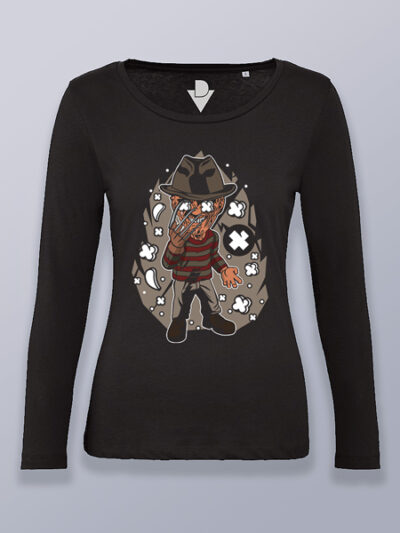Camiseta mujer manga larga Freddy Krueger