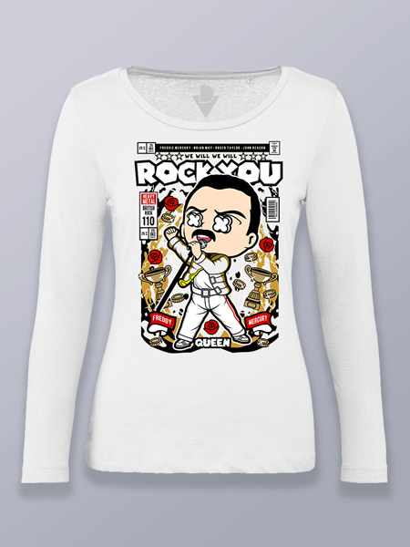 Camiseta mujer manga larga Freddie Mercury