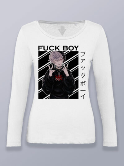 Camiseta mujer manga larga Fuck boy