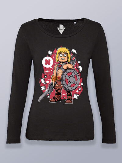 Camiseta mujer manga larga He-man