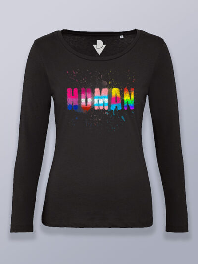 Camiseta mujer manga larga humano LGTBIQ+