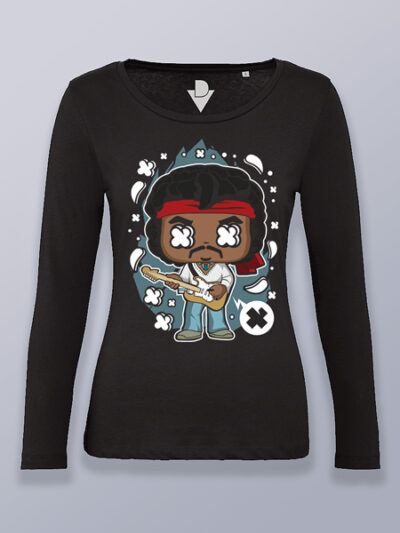 Camiseta mujer manga larga Jimi Hendrix